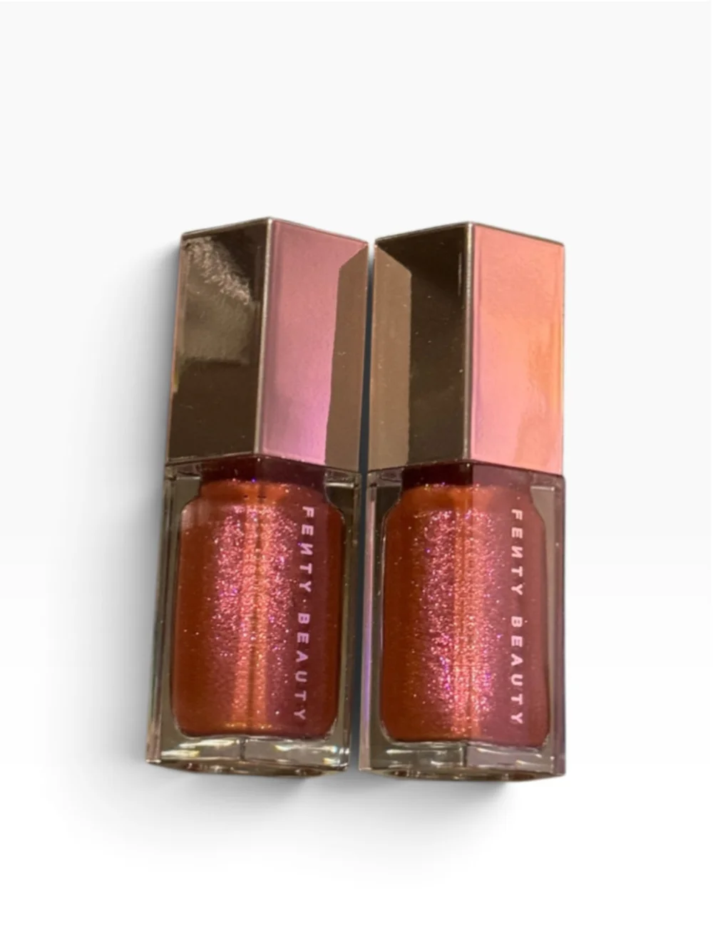 2 Fenty Glosses, Hot Chocolit Shimmer Mini Sized lip luminizer new